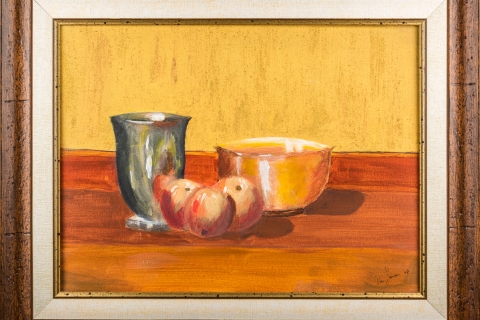 Apples-and-bowl-30x40-cm