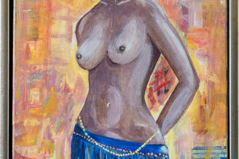 Naked-woman-Acrylic-on-canvas-30x40-cm